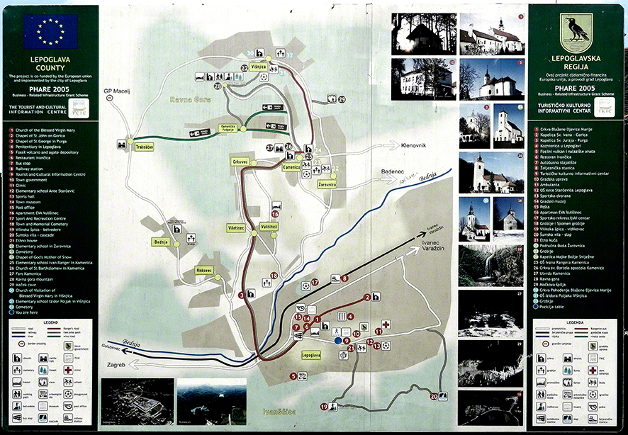 Lepoglava-Plan Umgebung