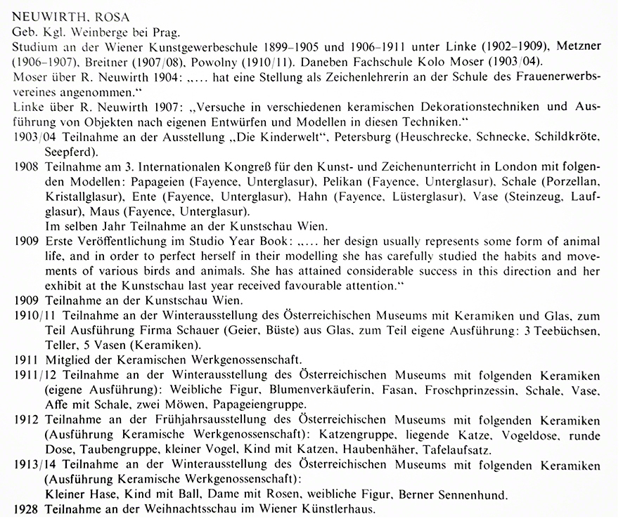 Rosa Neuwirth - Wiener Keramik