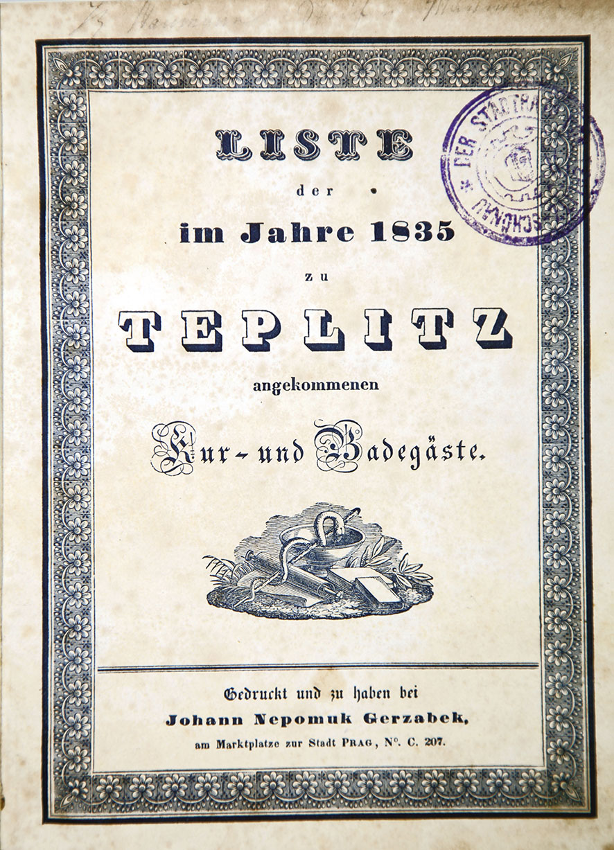 Teplitz Badegäste 1835