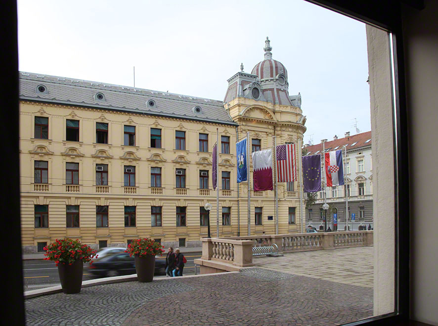 Zagreb, Bistro Esplanade, Ausblick