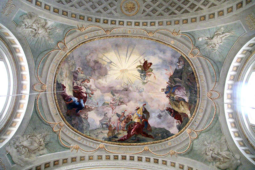 Lichtentaler Kirche, Deckengemälde