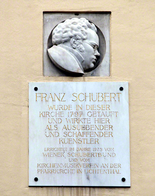 Lichtenthaler Kirche, Schubert