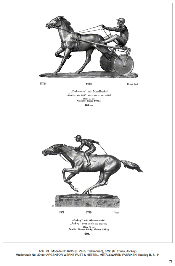 Argentor Musterbuch 30 Echte Bronzen