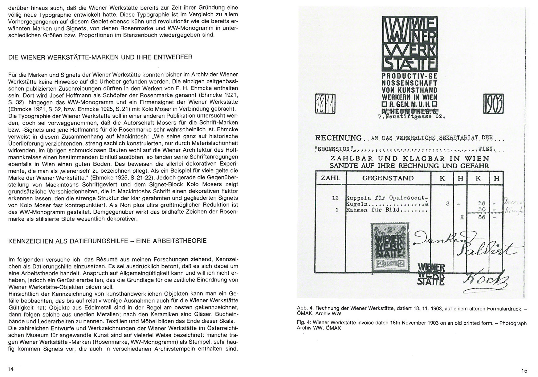 Wiener Werkstätte Schutzmarken
