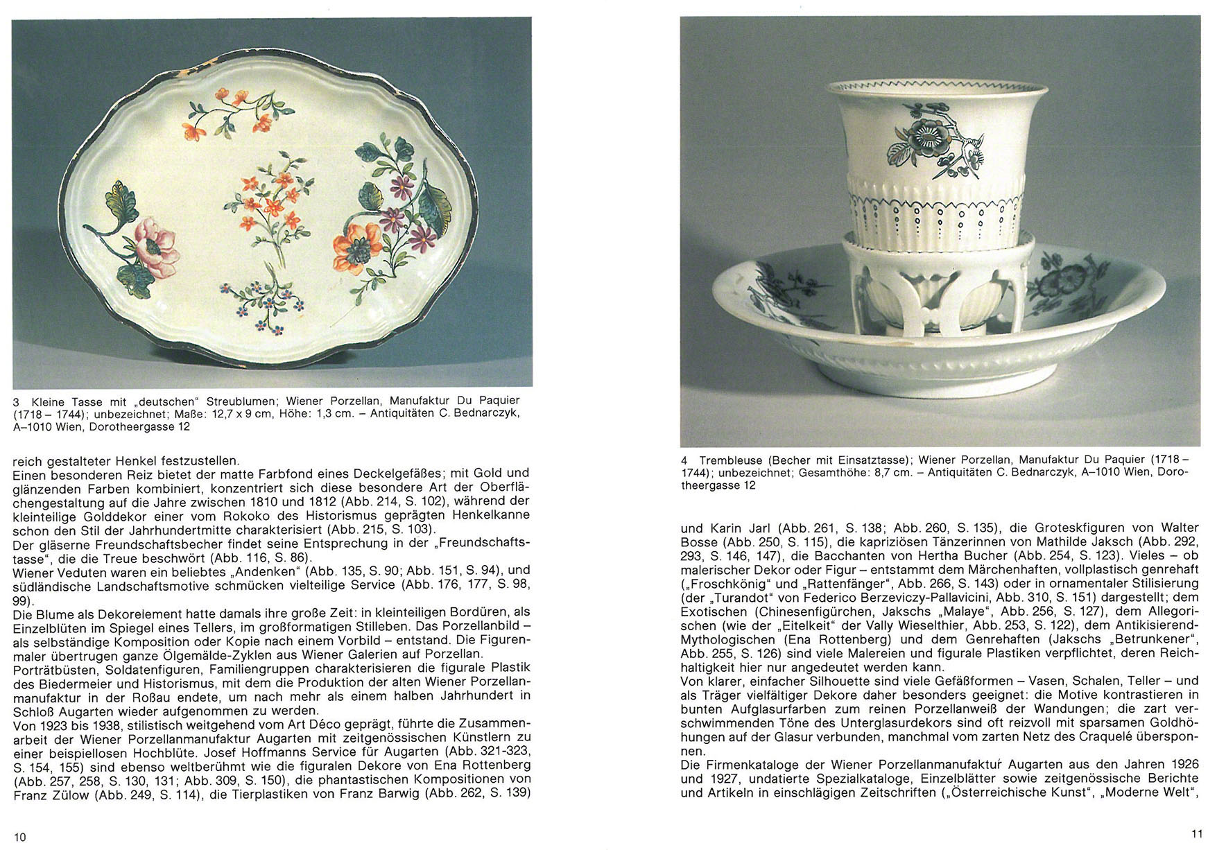 Wiener Porzellan Spätbarock Art Déco