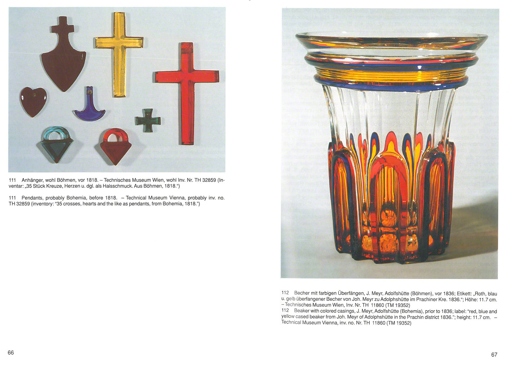 Farbenglas 2 Rot Blau