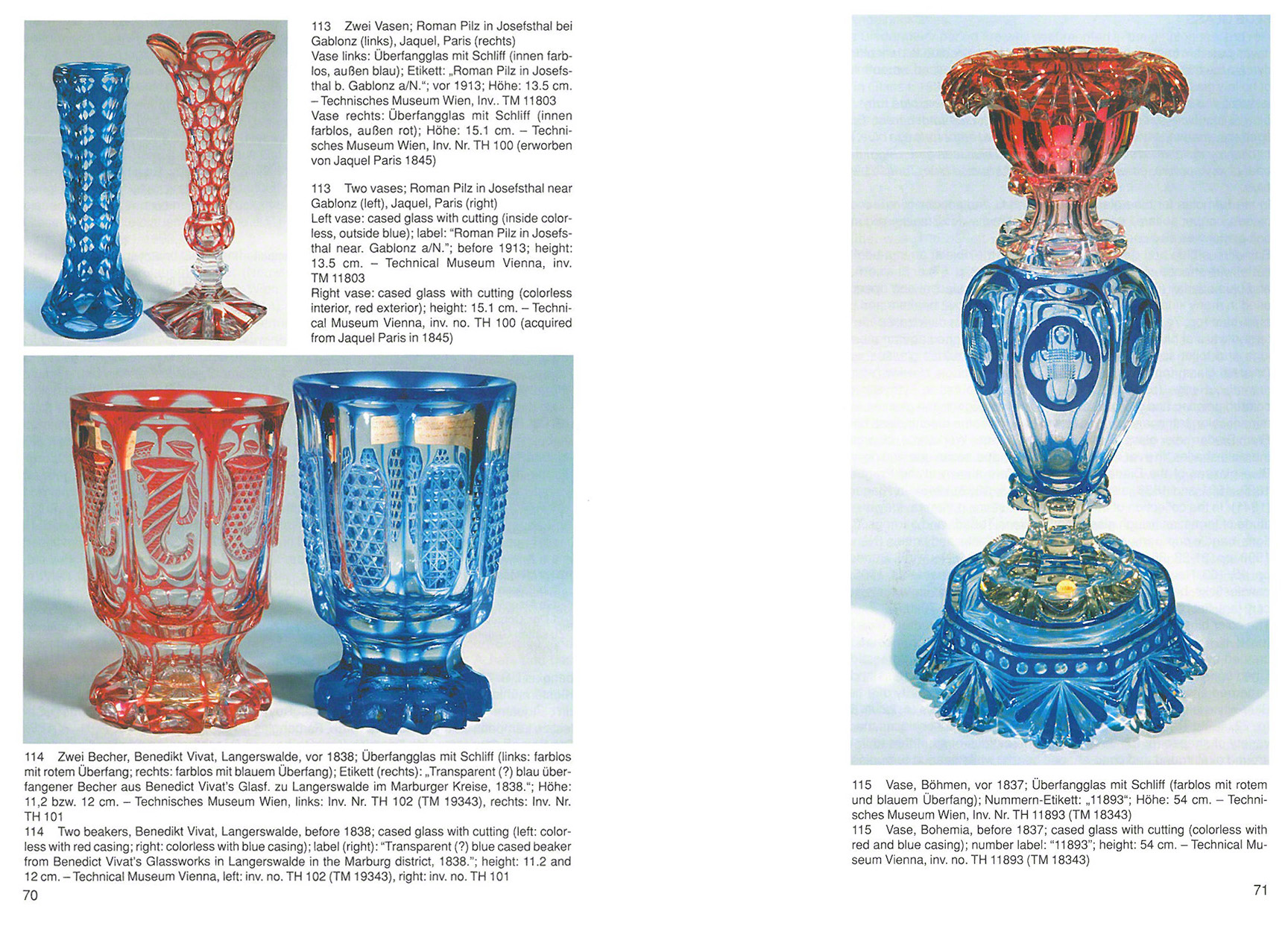 Farbenglas 2 Rot Blau