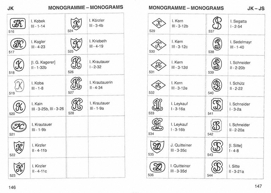Markenlexikon 5 Punzen 1781-1822