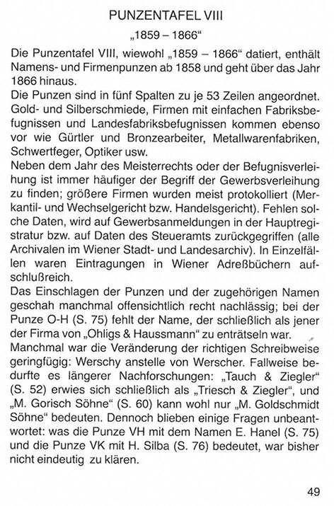 Markenlexikon 7 Punzen 1850-1866