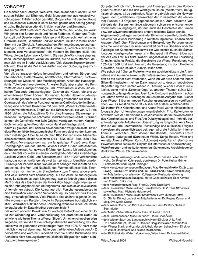 Wiener Silber Punzen 1781-1866